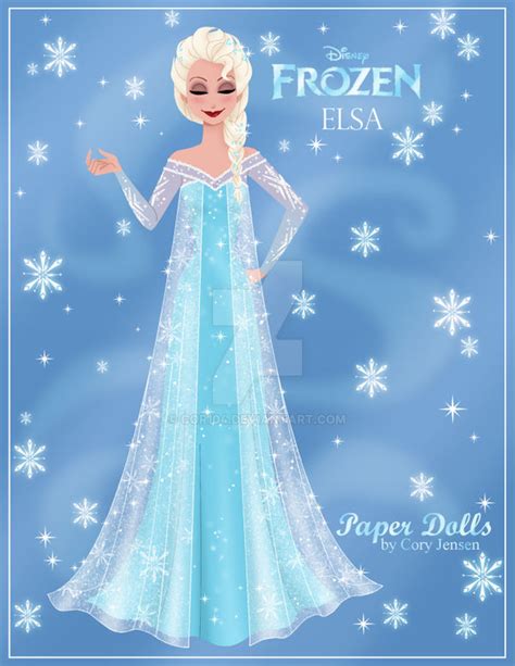 Elsa Paper Doll Preview By Cor104 On Deviantart