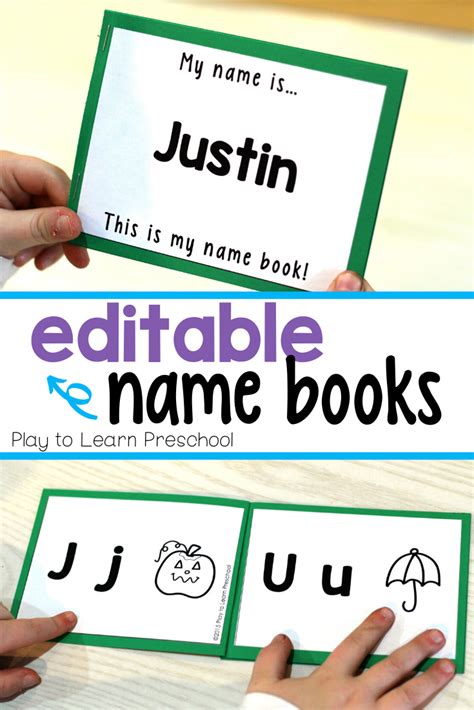 Name Books Printable Personalized Letter Practice Letter Activities