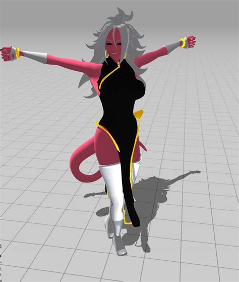 3d Model Android 21 Sexy Dreamgirl Vr Ar Low Poly Cgtrader