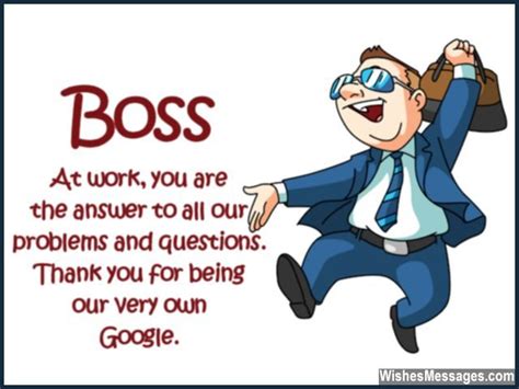 The boss, however, does not thank you. Thank You Notes for Boss: Messages and Quotes to Say ...