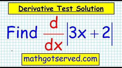 Calculus Calc 7 Derivative Of Absolute Value Functions Mathgotserved