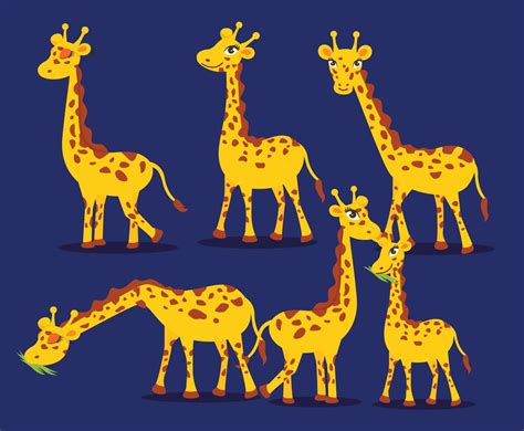 Cartoon Giraffe Vector Vector Art And Graphics