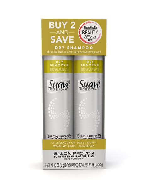 Suave Professionals Dry Shampoo Refresh And Revive 43 Oz Twin Pack