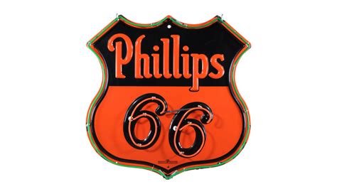 Phillips 66 Shield Neon Sign Sspn 48x48x5 S251 Walworth 2016