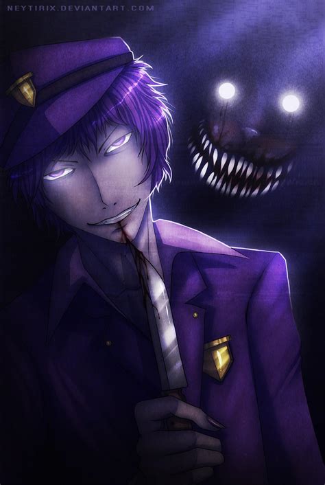 Fnaf William Afton Purple Guy Art Board Print By Horrorrbaby Redbubble Hot Sex Picture