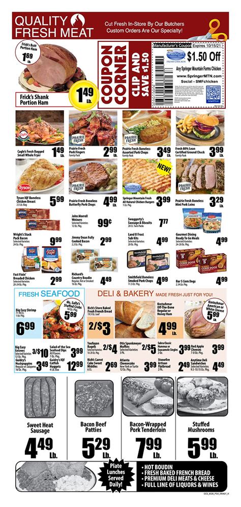 Weekly Sale Paper Shawns Cajun Meats And Grocery