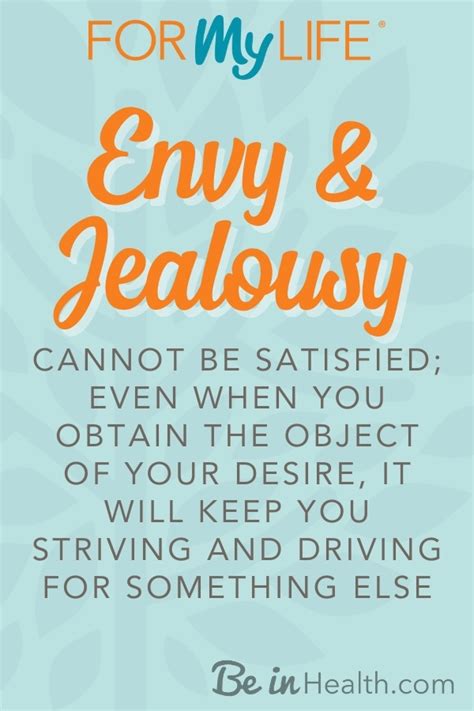 How To Get Rid Of Envy And Jealousy Be In Health