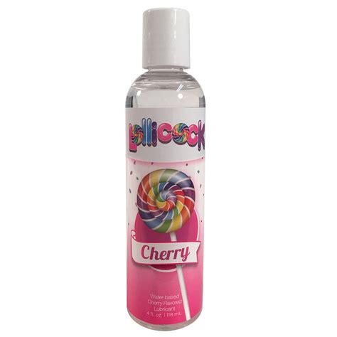 Lollicock 4 Oz Water Based Flavored Lubricant Cherry Shop