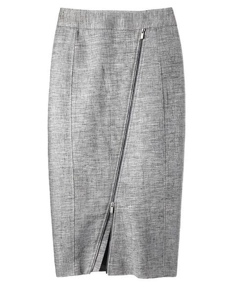 instyle on skirts how to wear grey pencil skirt