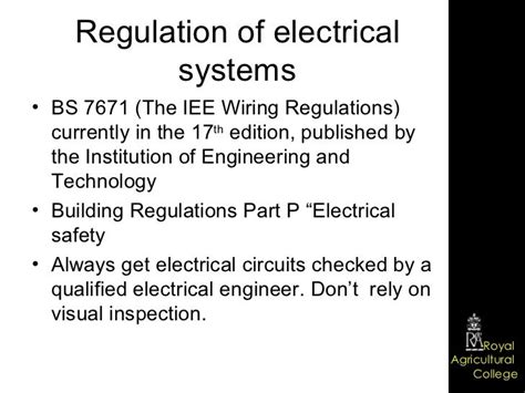 Domestic Electrical Systems