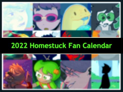 2022 Homestuck Fan Calendar By Yoitscro