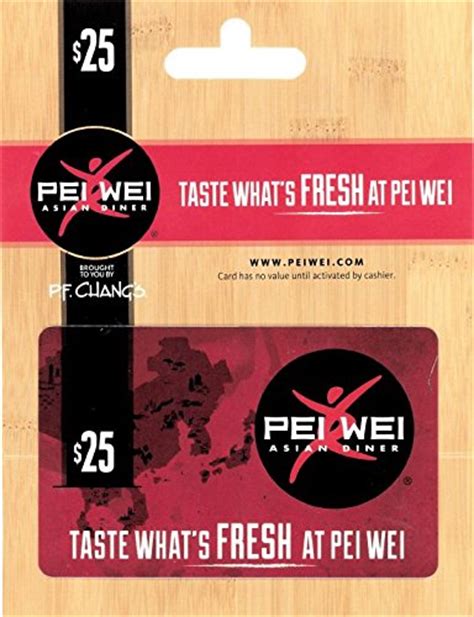 Purchase or use of this gift card, issued by pei wei gc, llc, constitutes acceptance of the following terms and conditions: Pei Wei Fresh Kitchen $25 Gift Card Arts Entertainment Party Celebration Giving Cards Certificates