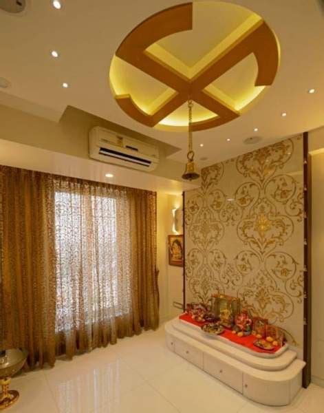 10 Latest Pooja Room False Ceiling Designs With Pictures In 2023