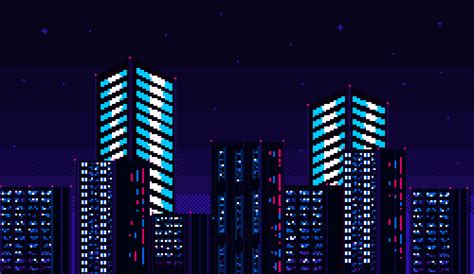 Animated City Background Gif Pixel Gif Gaming Background Gifs Bit