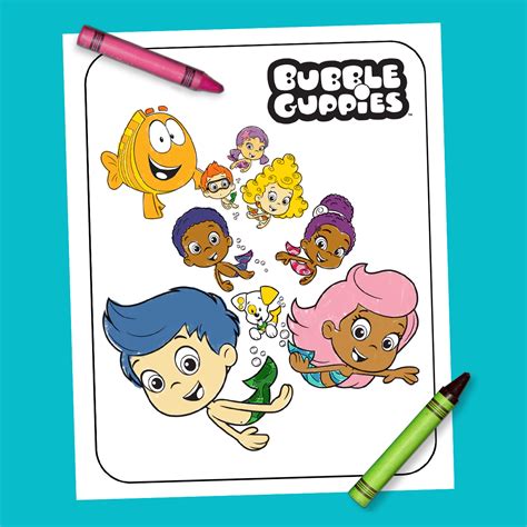 Bubble Guppies Coloring Sheet Nickelodeon Parents