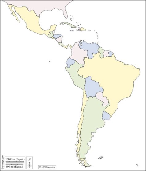 Lista Foto Mapa De Latinoamerica Con Nombres Blanco Y Negro Alta Definición Completa k k