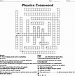 Physics Crossword Puzzle Wordmint - Gambaran