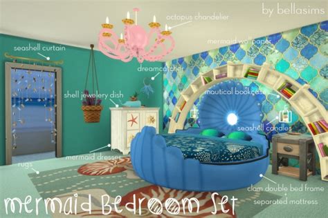 Mermaid Bedroom Set At Bellassims Sims 4 Updates