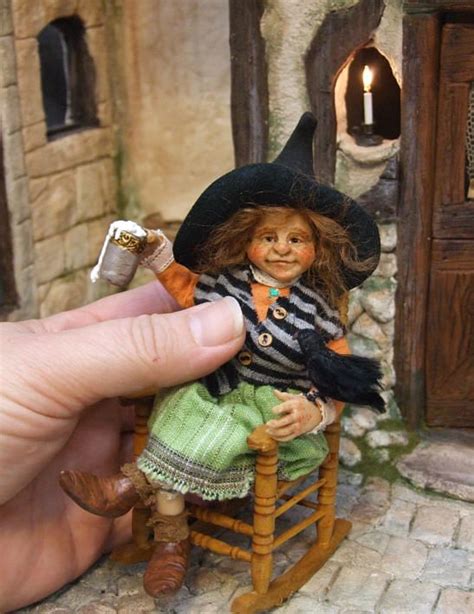 The Art Of Silke Janas Schloesser Witch Doll Miniature Dolls Artist Doll