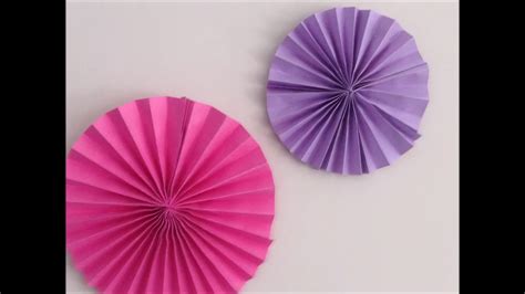 Diy Paper Rosette Birthday Decorations With Paper Kids Crafts