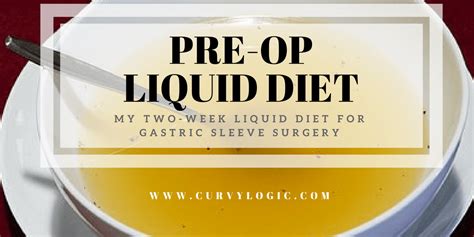 Pre Op Liquid Diet For Gastric Sleeve Liquid Diet Pre Bariatric