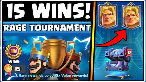 15 Wins Rage Tournament Clash Royale Best Rage Tournament Deck