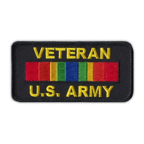Patch Embroidered Us Army Service Ribbon Asr 4 X Etsy