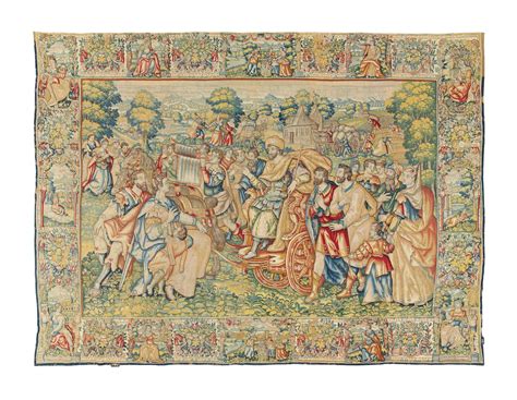 A FLEMISH HISTORICAL TAPESTRY, BY JAN AERTS, BRUSSELS, SECOND QUARTER