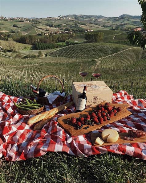 Italian Picnic In The Wonderful Setting Of Belvedere Langhe Italy In