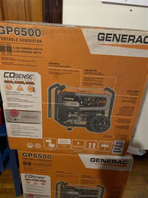 Generac Gp6500 Cosense 49ts Portable Generator For Sale Online Ebay