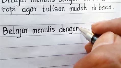 Cara Menulis Tangan Yang Bagus
