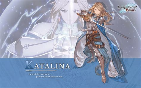 Welcome to the granblue fantasy official website. Granblue Fantasy Versus Katalina Wallpaper | Cat with Monocle