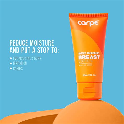 Buy Carpe No Sweat Breast Helps Keep Your Breasts And Skin Folds Dry Sweat Absorbing Lotion