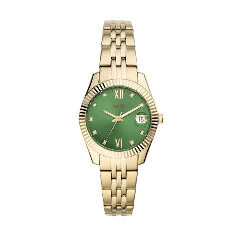 Buy Fossil Scarlette Mini Analog Green Dial Women S Watch ES4903 At