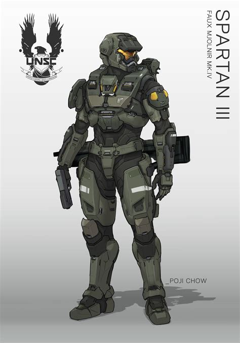 Artstation Spartan Iii Faux Mjornir Halo Fanart Poji Chow Halo