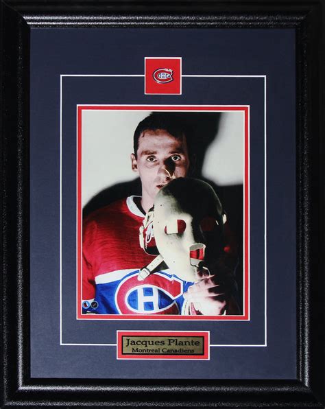 Jacques Plante Montreal Canadiens The Goalie Mask 8x10 Collector Frame