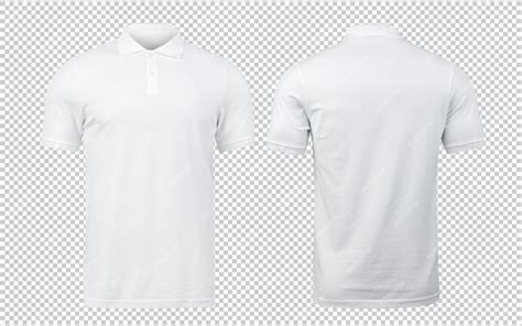 Plantilla De Camiseta De Polo Blanca Para Hombre Vector Premium Clube