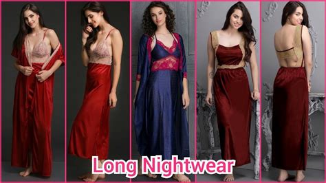 Beautiful Night Dress Designs Collection Long And Short Nighty Youtube