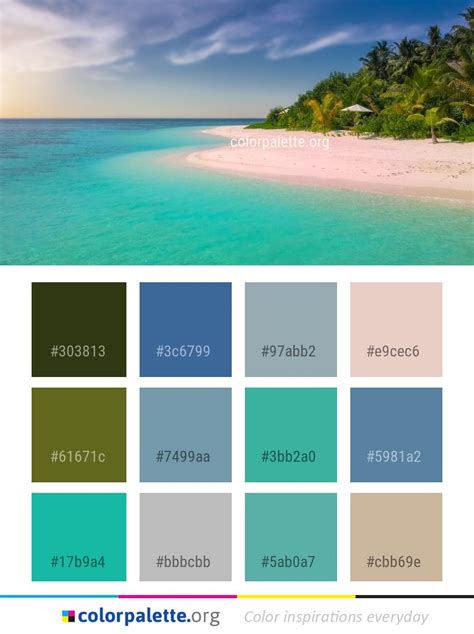 Caribbean Beach House Color Palette