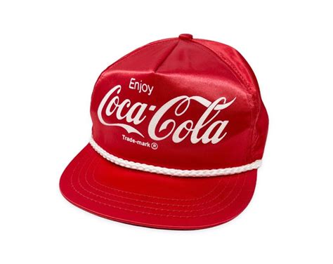 Vintage Coca Cola Snapback Hat 80s 90s Enjoy Cap Coke B1 Etsy