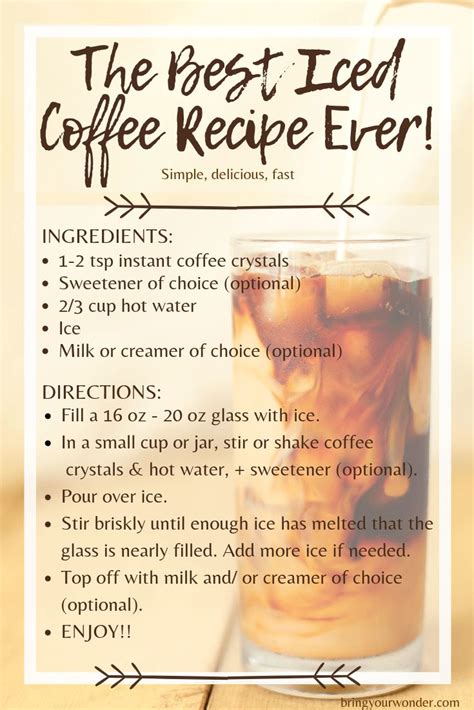 The Best Iced Coffee Recipe Ever Is In This Post It S Easy To Make
