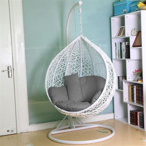 Cocoon Wicker Rattan Patio Swing Chair — Madison Art Center Design