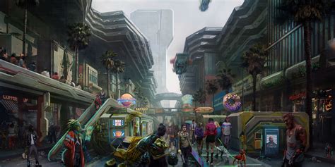 Cyberpunk 2077 Concept Art Unveils Heywood Neighborhood Of Night City