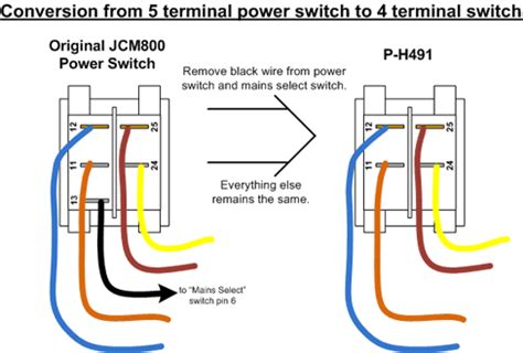 Single light between 3 way switches power via switch. Rewiring a JCM Power Switch | MarshallForum.com
