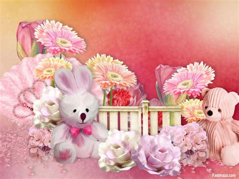 Cute Pink Teddy Bear Wallpapers For Desktop Wallpaper Cave