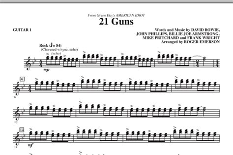 21 Guns From Green Days American Idiot Guitar 1 Sheet Music Direct