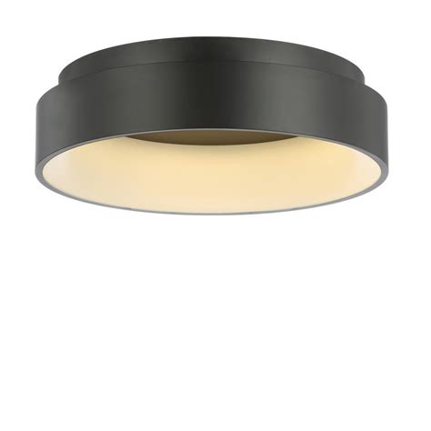 Rating 4.700019 out of 5. JONATHAN Y Ring 17.7 in. Black Integrated LED Metal Flush ...