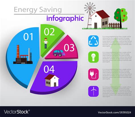 Smart Energy Use Infographic Concept Royalty Free Vector