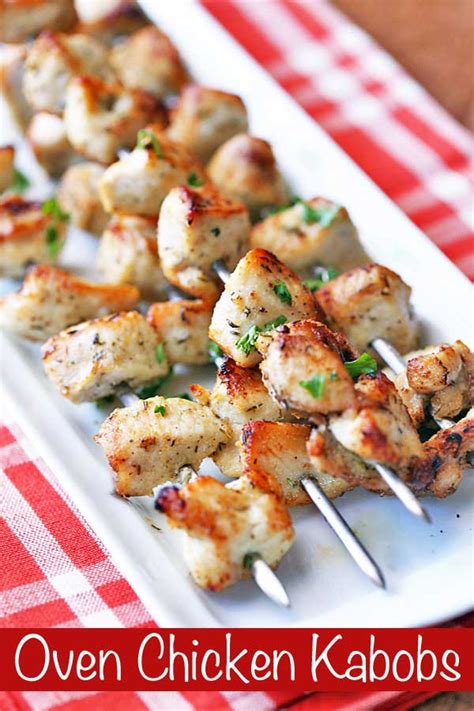 Cover, and marinate in the refrigerator at least 2 hours. Chicken Kabobs In Oven | Healthy Recipes Blog