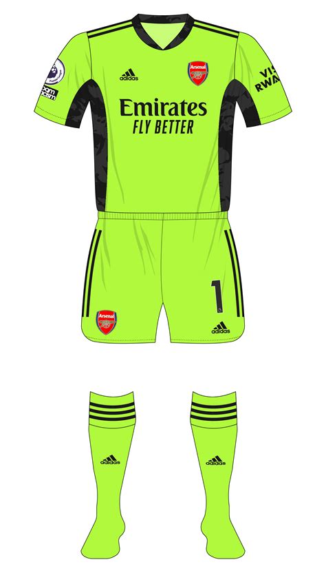 Arsenal 2020 2021 Adidas Goalkeeper Green 01